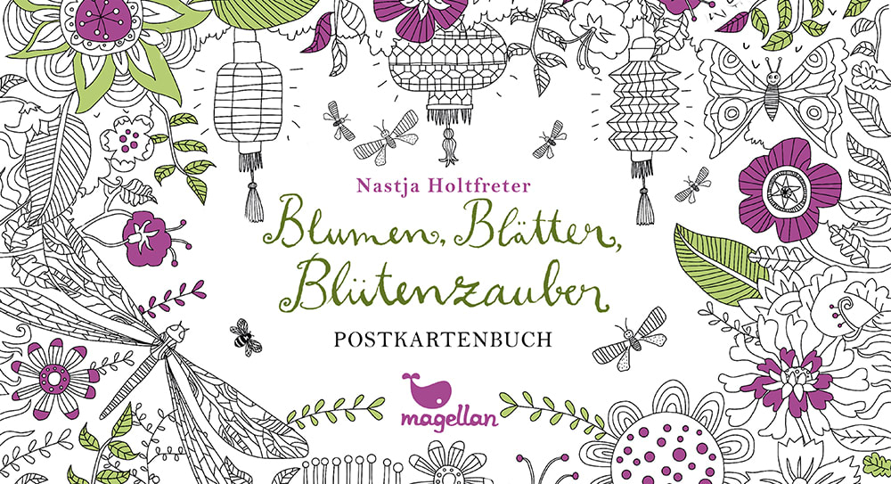 Blumen, Blätter, Blütenzauber - Postkartenbuch