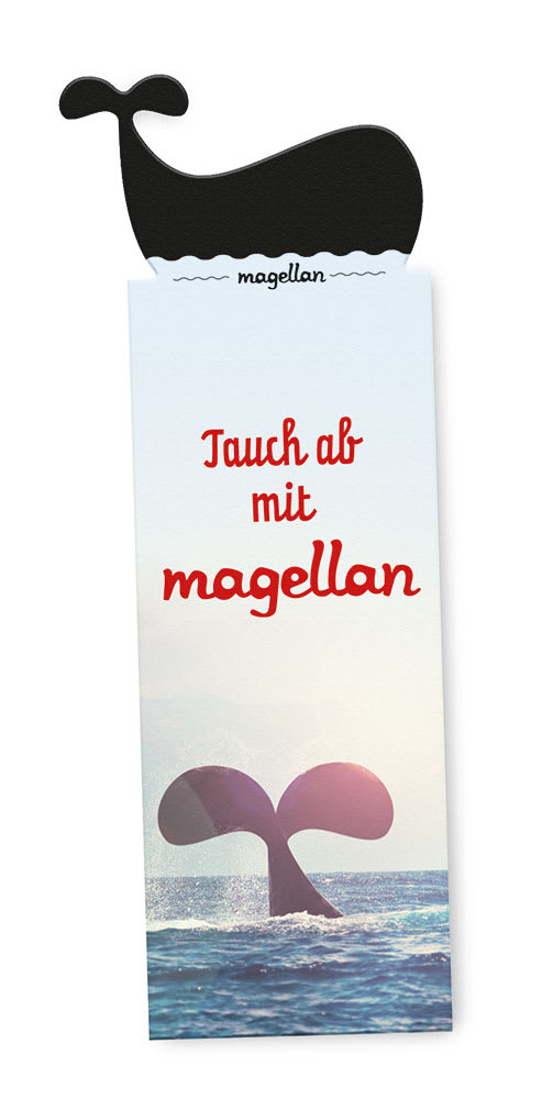 Lesezeichen "Magellan-Wal" (50er Bündel)