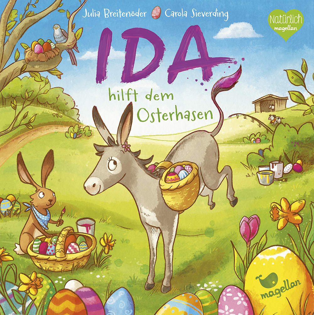 Cover Ida hilft dem Osterhasen Pappbilderbuch von Julia Breitenöder und Carola Sieverding