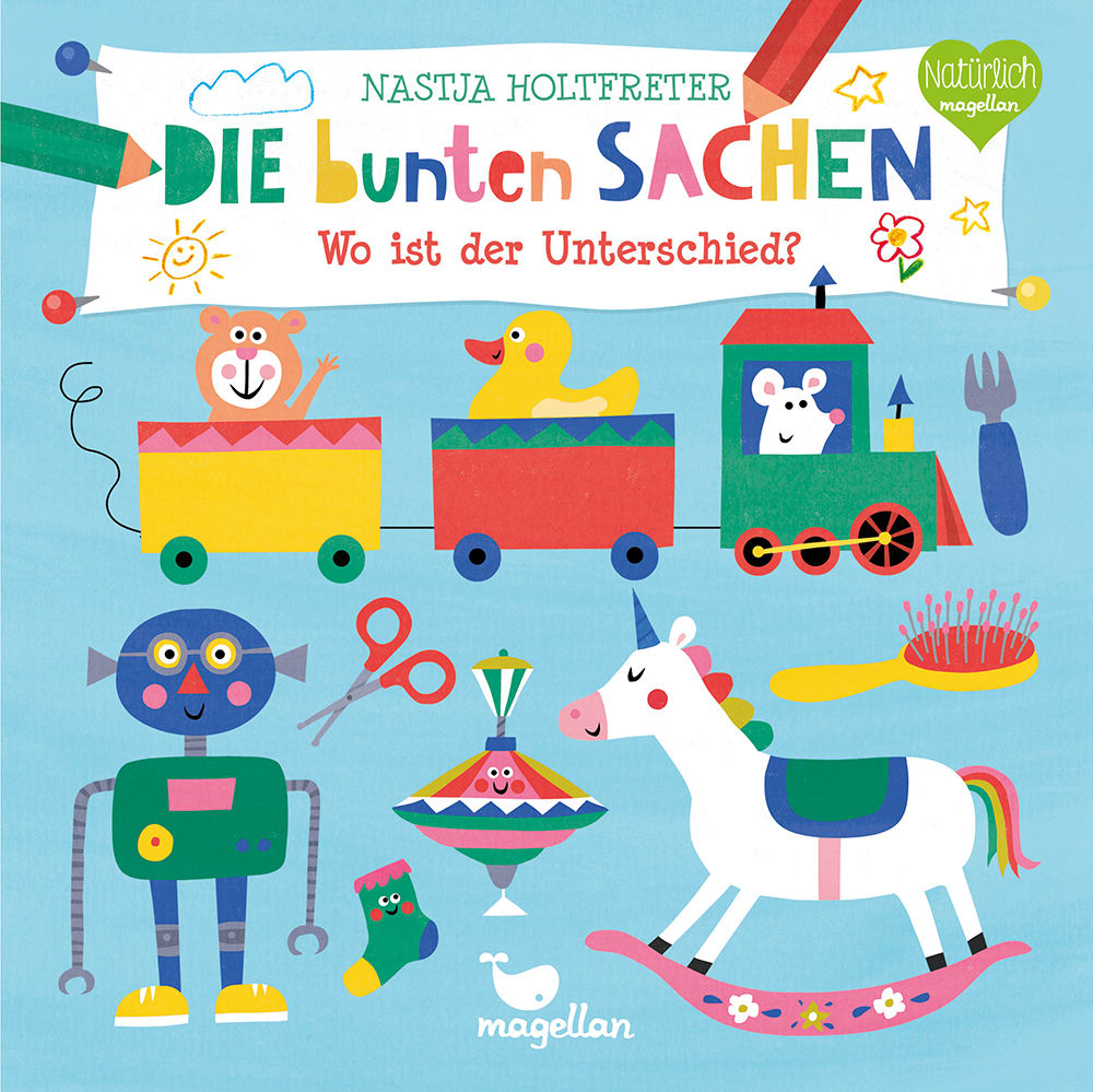 Cover Die bunten Sachen Wo ist der Unterschied Suchen Pappbilderbuch von Nastja Holtfreter