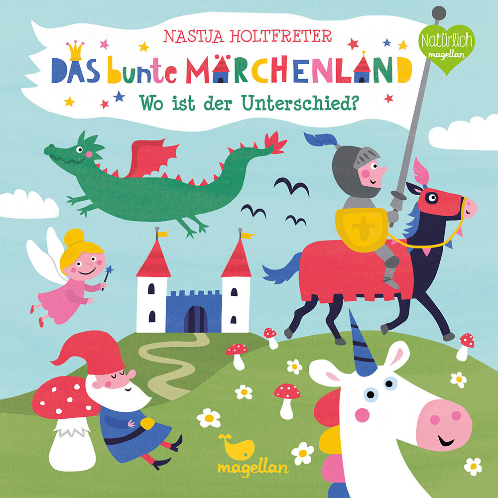 Cover Das bunte Märchenland Wo ist der Unterschied Suchen Pappbilderbuch von Nastja Holtfreter