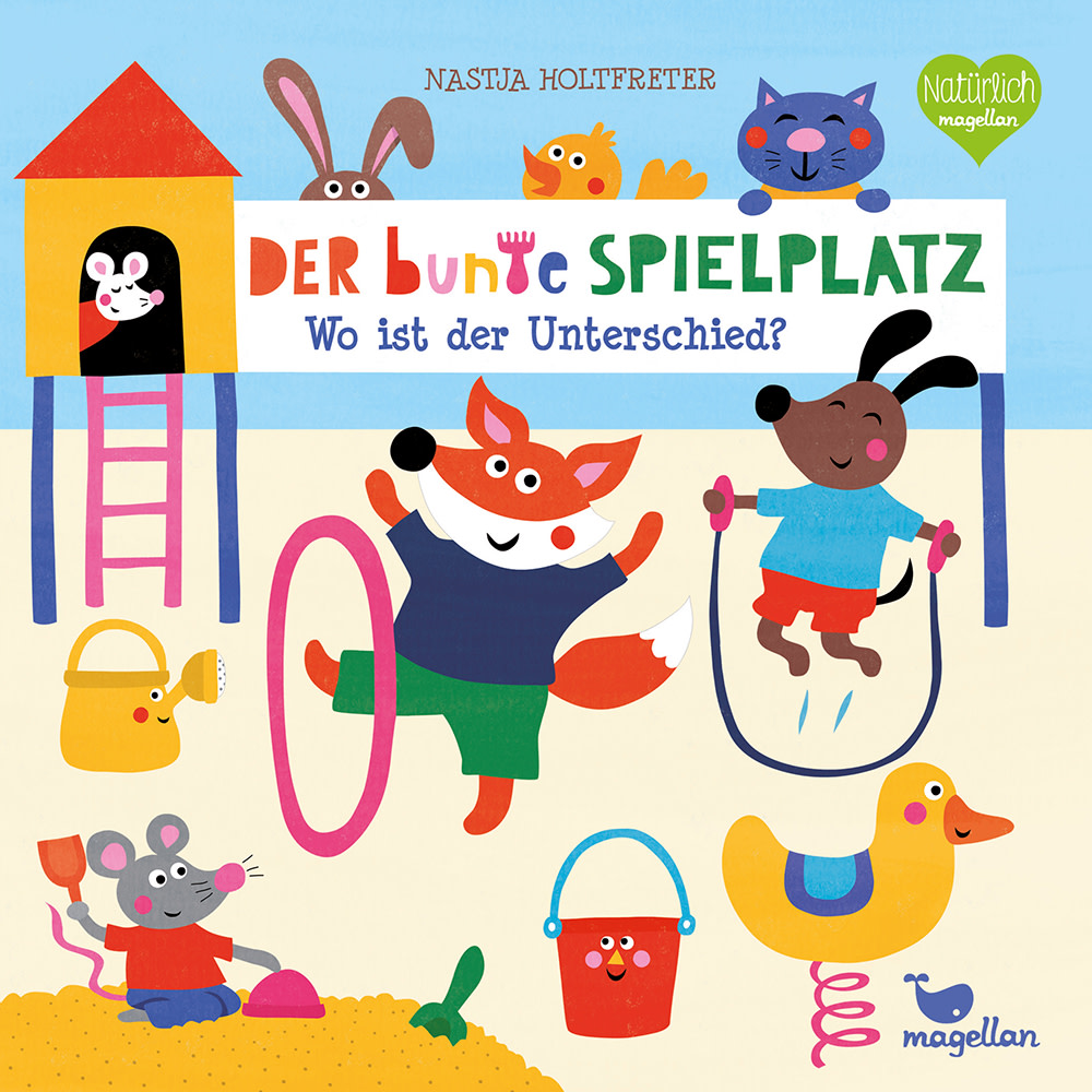 Cover Der bunte Spielplatz Wo ist der Unterschied Suchen Pappbilderbuch von Nastja Holtfreter