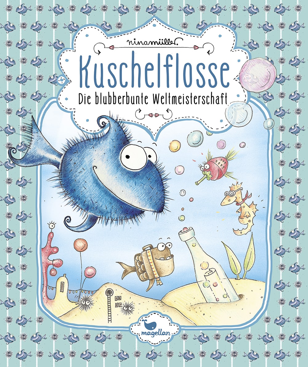 Cover Kuschelflosse Band2 Weltmeisterschaft Vorlesebuch von Nina Mueller