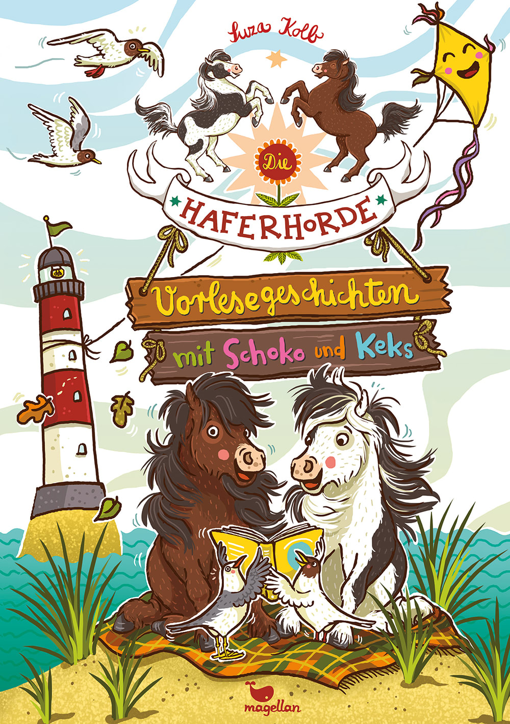 Cover Haferhorde Vorlesegeschichten mit Schoko und Keks Pferdebuch von Suza Kolb