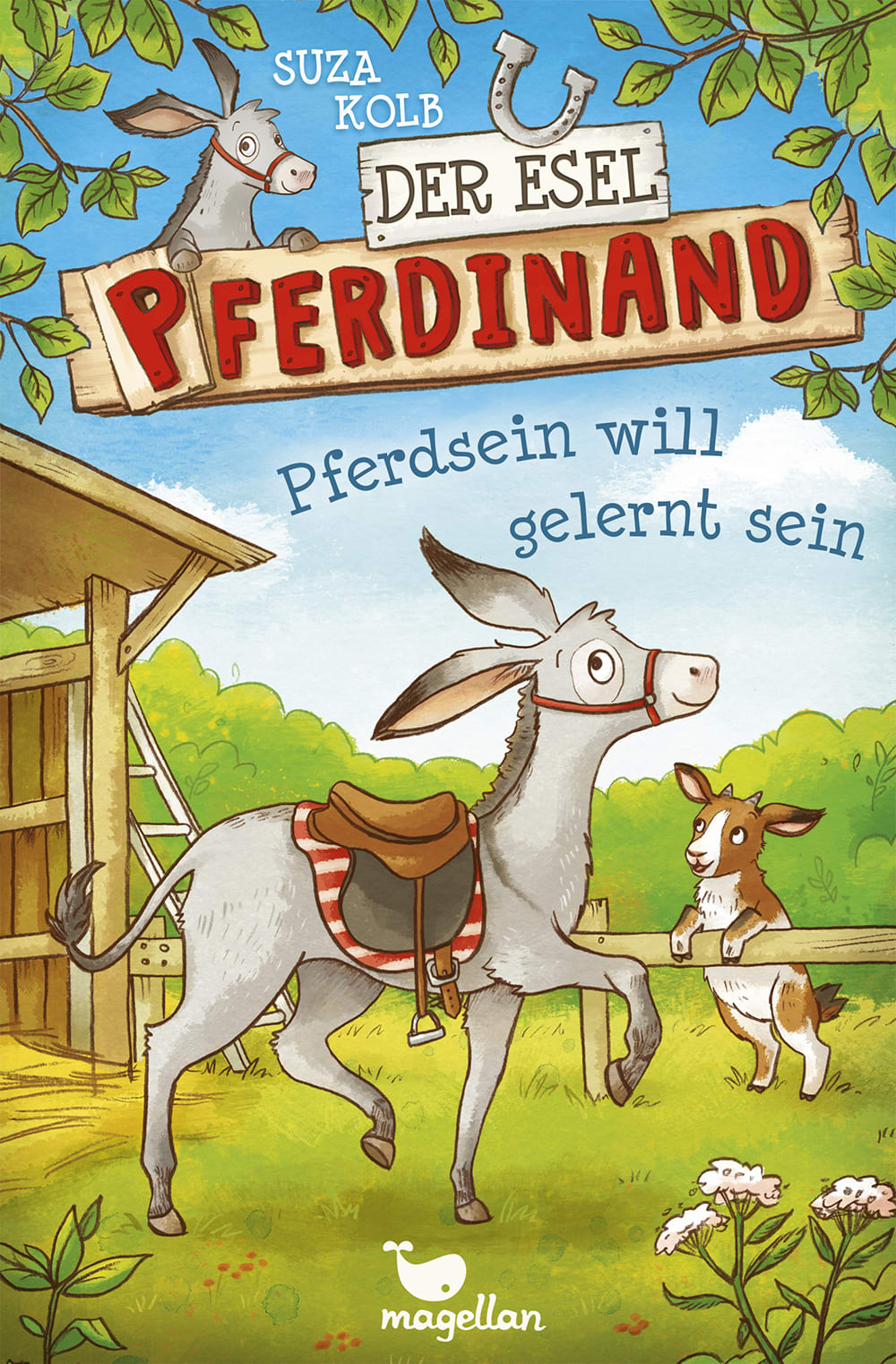 Cover Esel Pferdinand Band1 Pferdsein will gelernt sein Kinderbuch von Suza Kolb