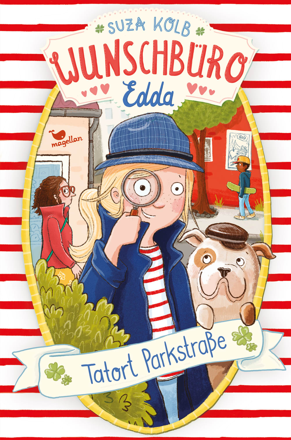 Cover Wunschbüro Edda Band5 Tatort Parkstraße Kinderbuch von Suza Kolb