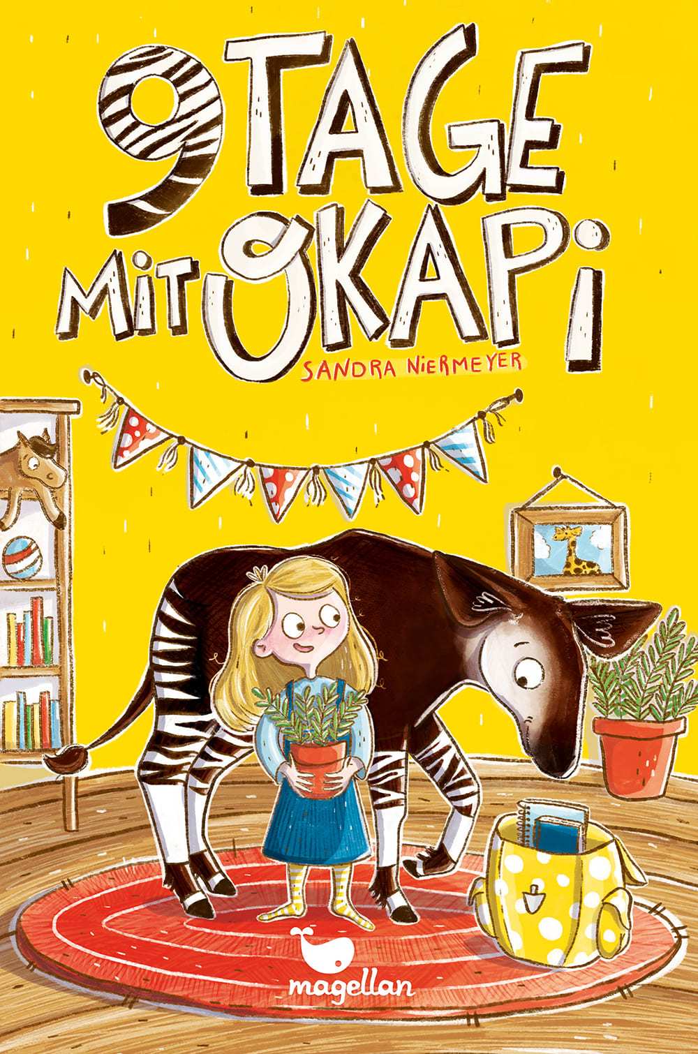 Cover Neun Tage mit Okapi Kinderbuch von Sandra Niermeyer