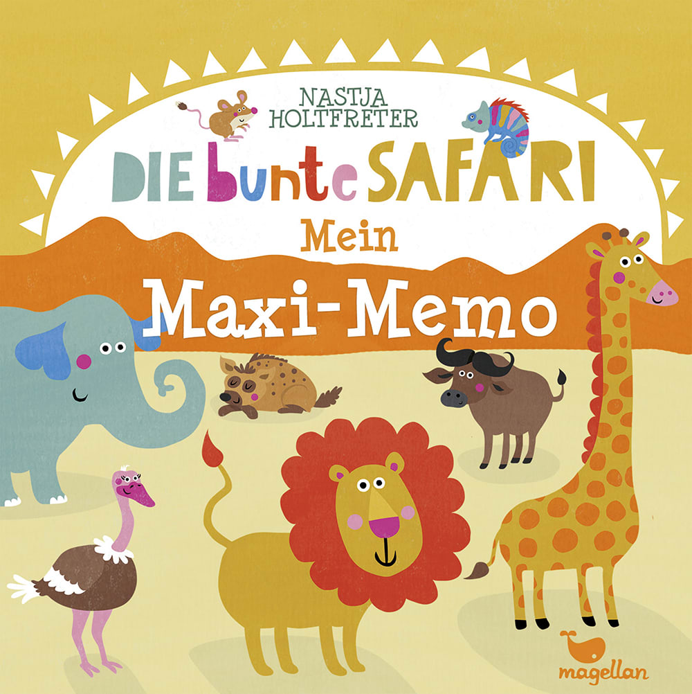 Cover Die bunte Safari Mein Maxi-Memo Memo-Spiel von Nastja Holtfreter