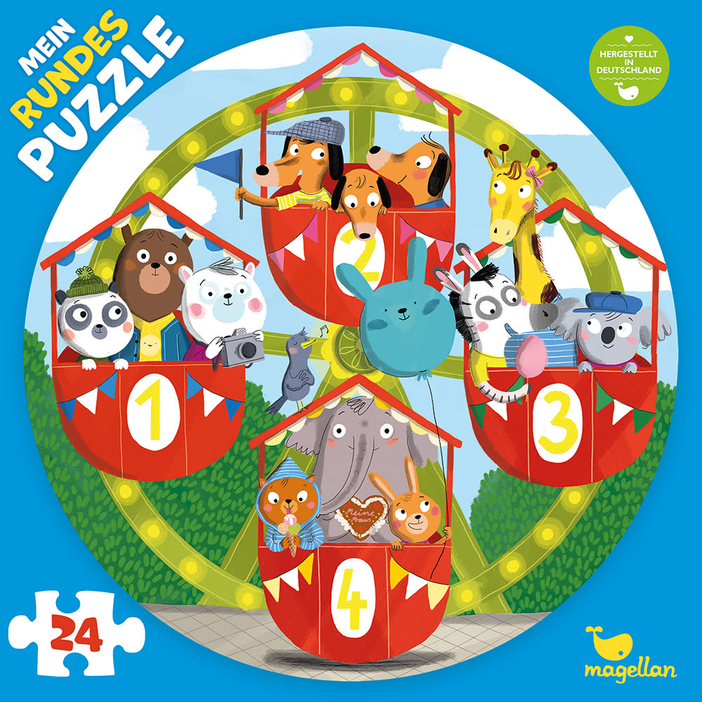 Cover Mein rundes Puzzle auf dem Riesenrad Puzzle Spiel für Kinder von Anne-Kathrin Behl