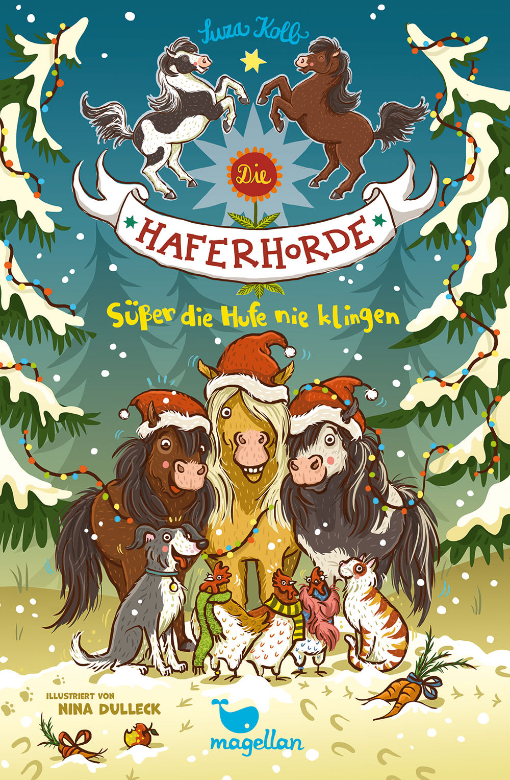 Cover Haferhorde Band 9 Süßer die Hufe nie klingen Pferdebuch von Suza Kolb