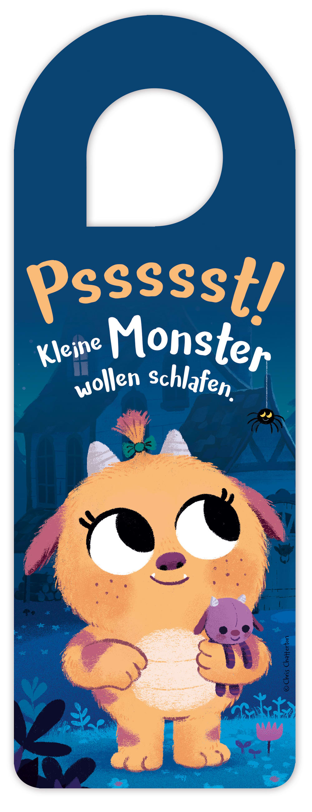 Türhänger Nur noch zehn Minuten, kleines Monster (25er Bündel)