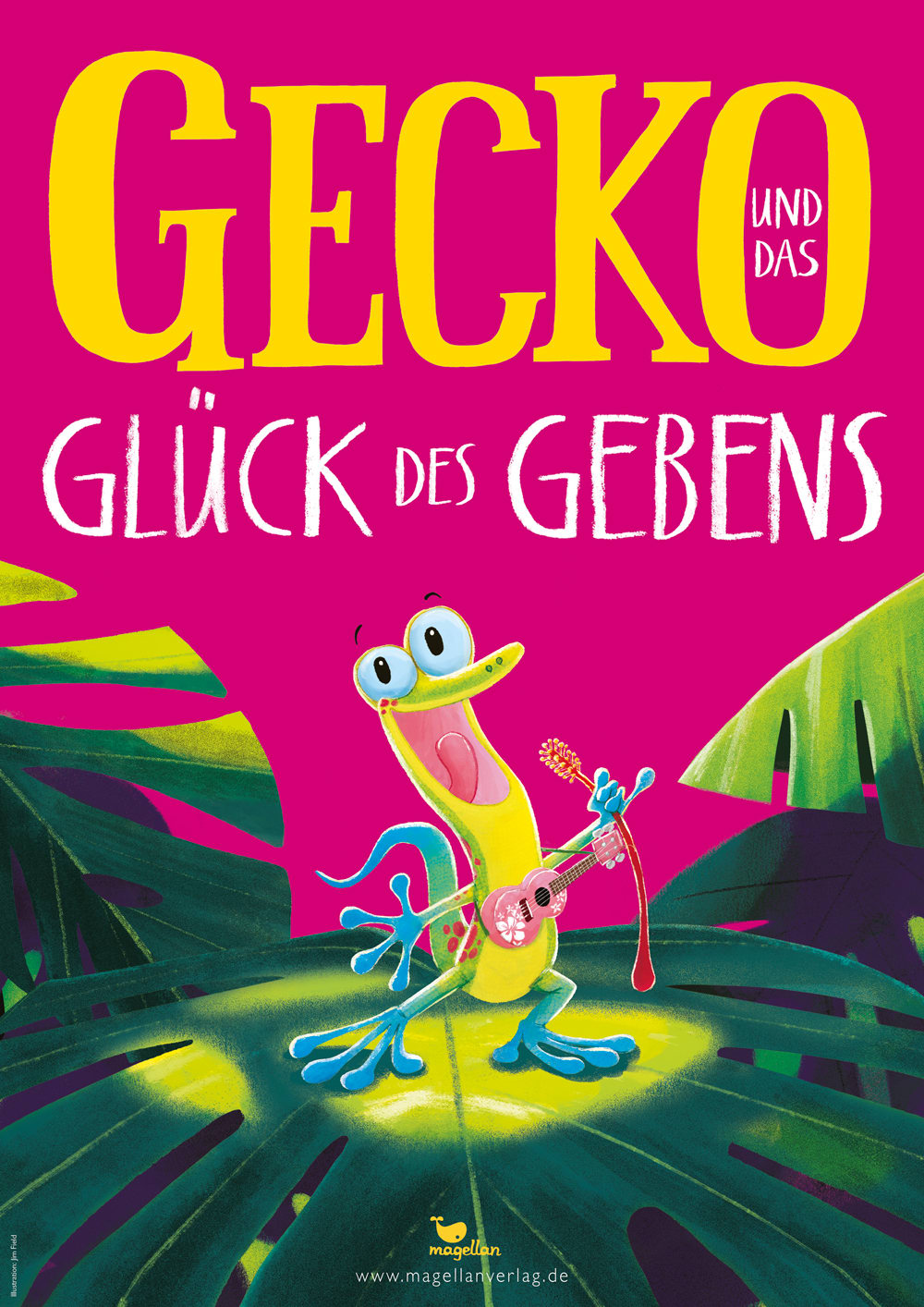 Plakat Gecko und das Glück des Gebens