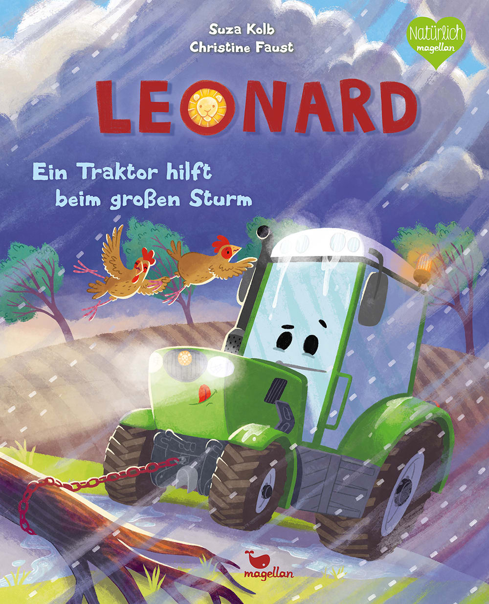 Cover, ein Traktor fährt durch einen Sturm