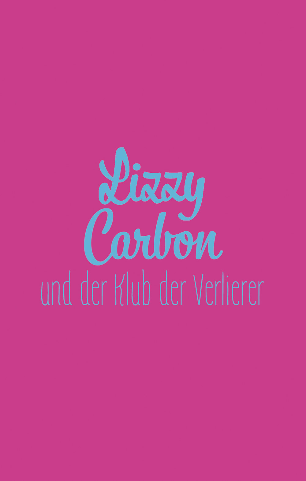 Cover, pink mit blauer Schrift