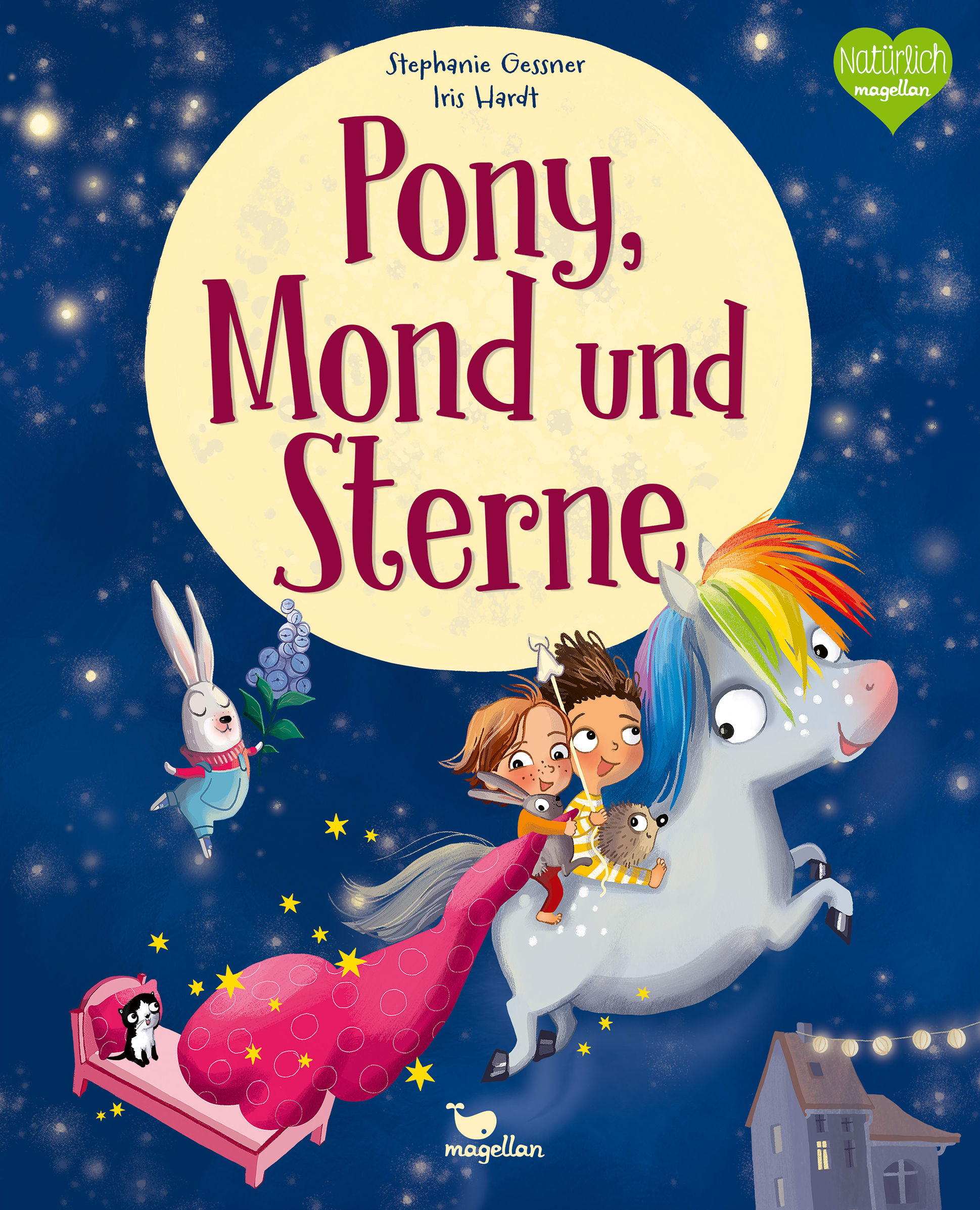 Pony, Mond und Sterne