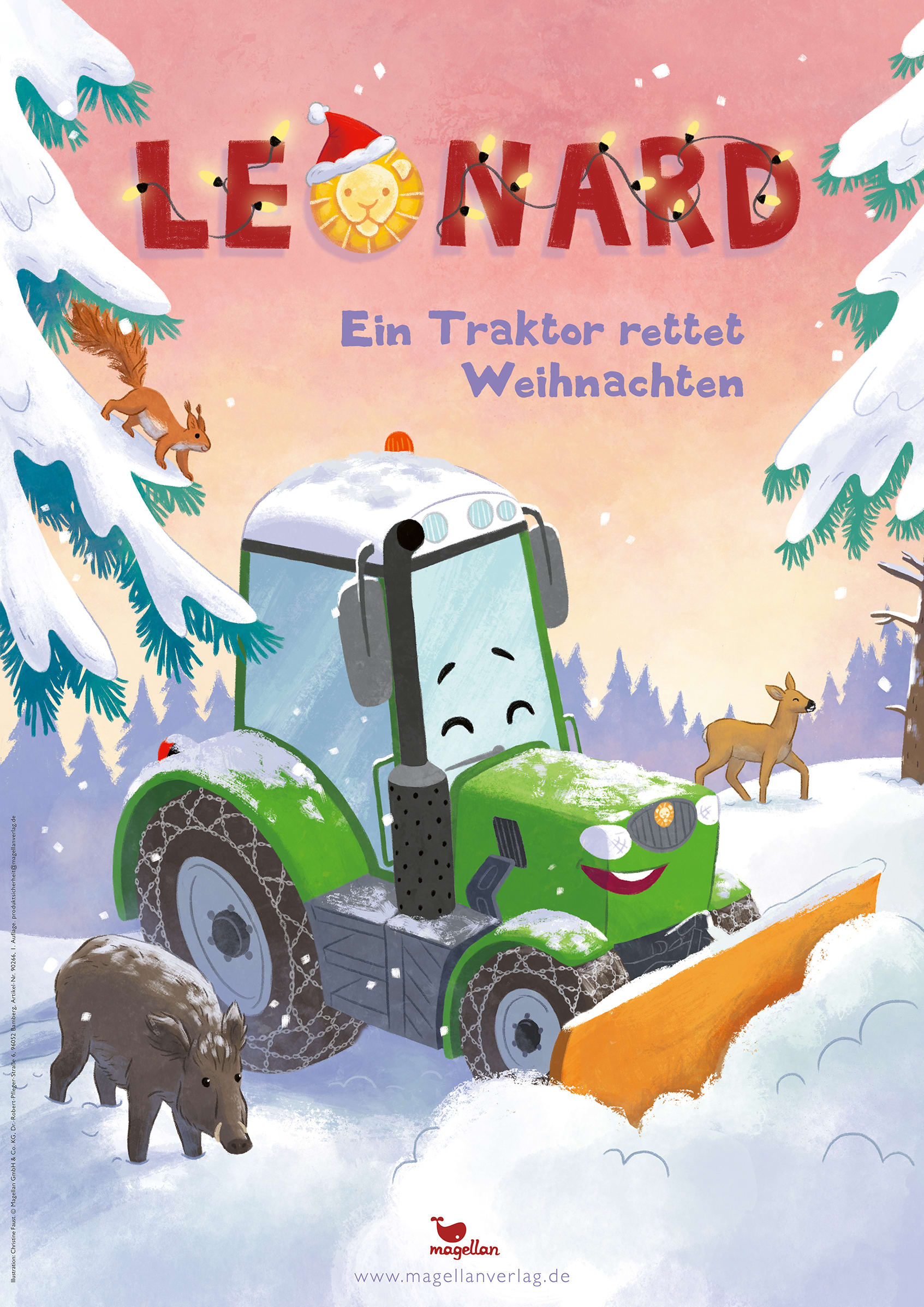 Plakat Leonard - Ein Traktor rettet Weihnachten