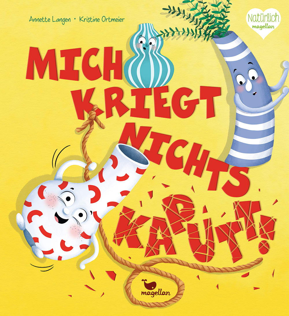 Cover, drei bunte Vasen