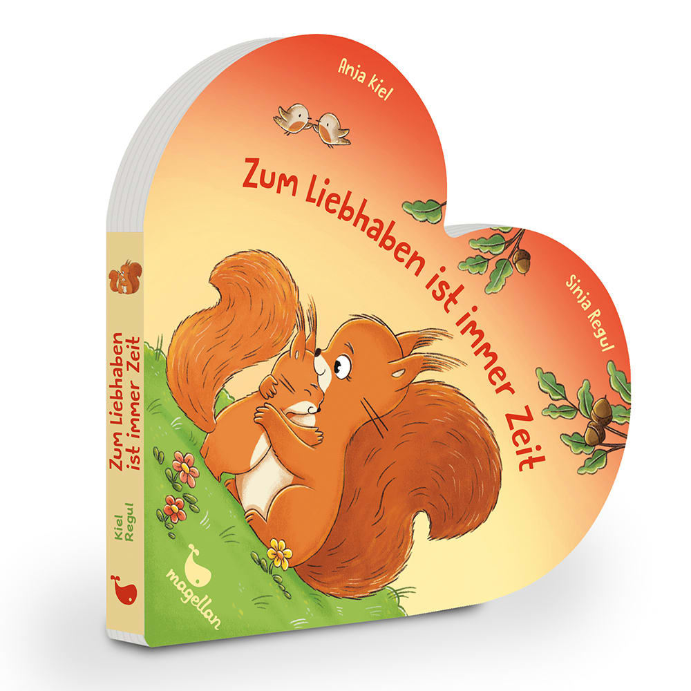 Cover, zwei Eichhörnchen, die sich umarmen