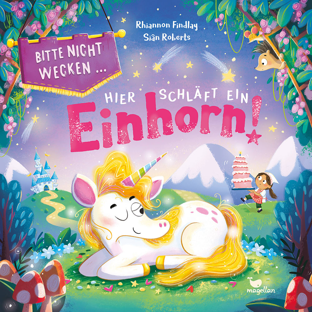 Cover, Einhörn schläft auf einer Wiese