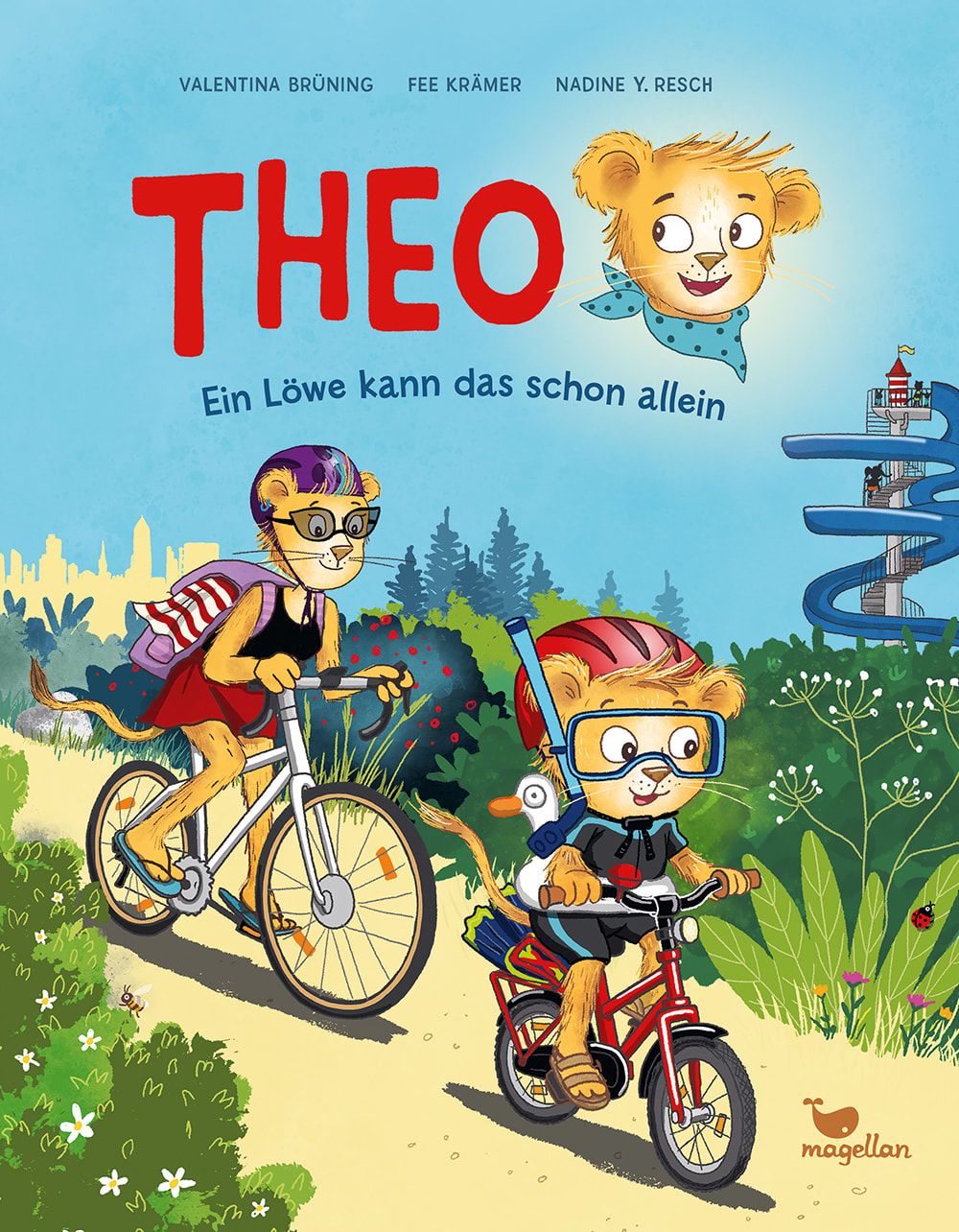 Cover, Löwe und Mama Löwe fahren Fahrrad