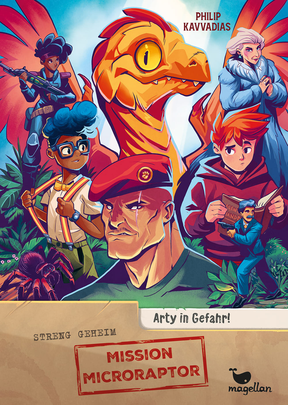Cover, Dino, Kinder und Bösewichte