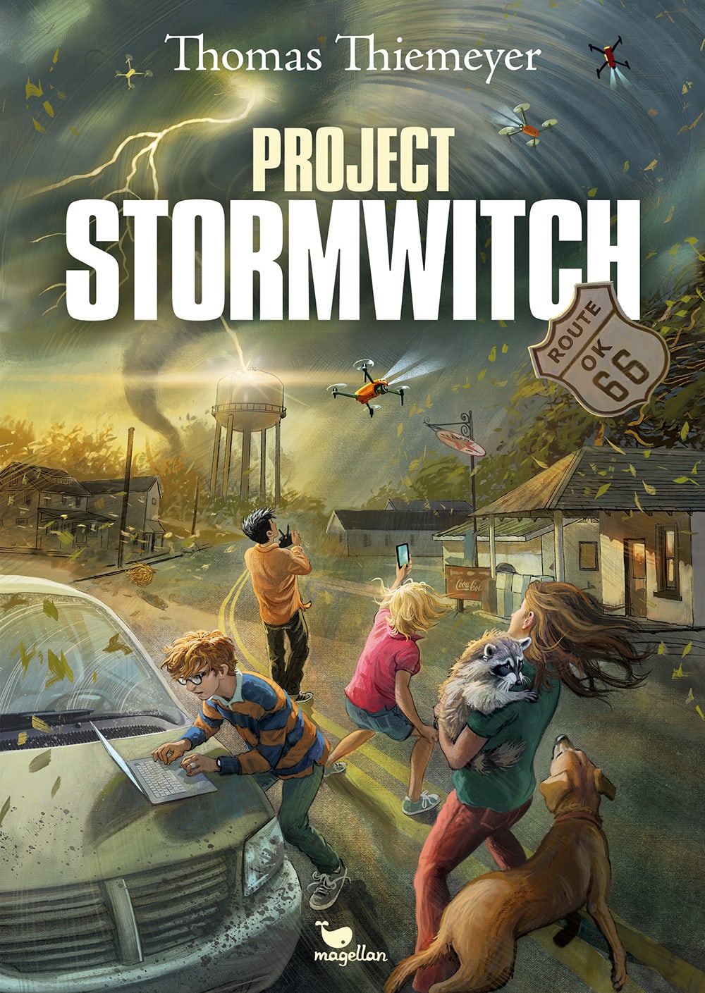 Cover, Kinder vor einem Tornado