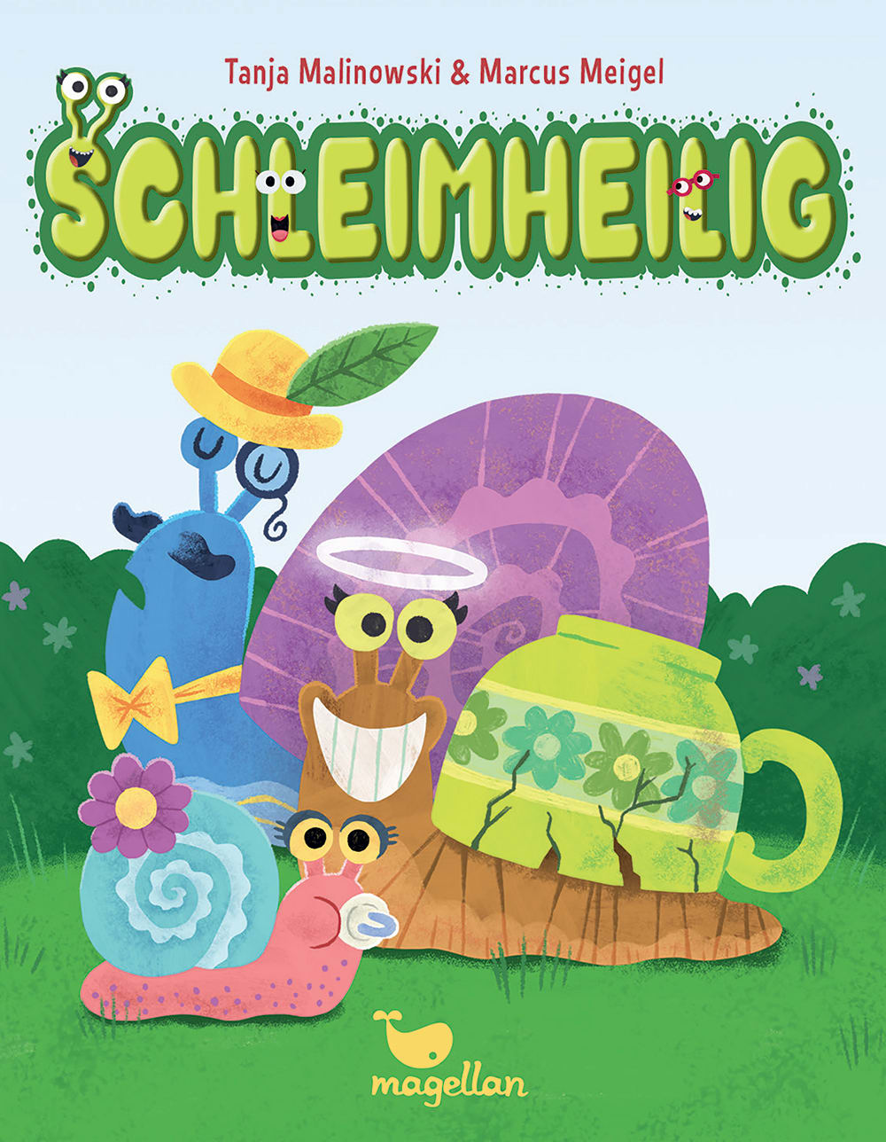 Cover, drei Schnecken auf einer Wiese
