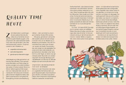 Zwei Frauen entspannen auf dem Sofa mit Hund – Quality Time als Sprache der Liebe.