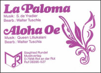 La Paloma (Beguine)<br>DN: Aloha Oe (Medium-Fox)