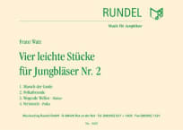 Vier leichte Stücke für Jungbläser - Band 2