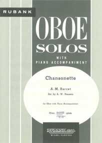 Chansonette<br>for Oboe & Piano