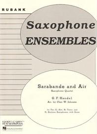 Sarabande and Air<br>for Saxophone Quartet (AATB)