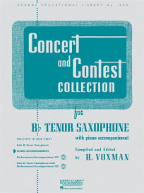 Concert and Contest Collection<br>for Tenor Saxophone and Piano