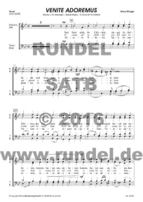 Venite Adoremus (Chor SATB)