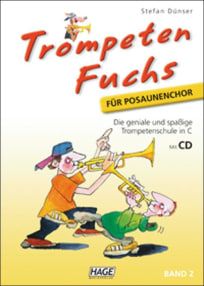 Trompeten Fuchs - Band 2 - Ausgabe in C für Posaunenchor (+CD)