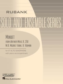 Minuet<br>(from Haffner-Serenade/Music, K.250)<br>for Eb Alto Saxophone & Piano