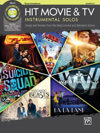 Hit Movie & TV Instrumental Solos - Bb Tenor Saxophone<br>+ CD Play Along / Software / PDF