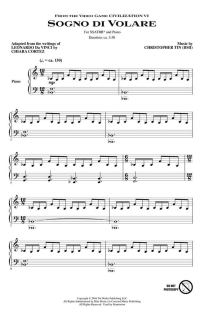 Sogno di Volare (The Dream of Flight)<br>-SSATBB Choir Score/Piano Part- 