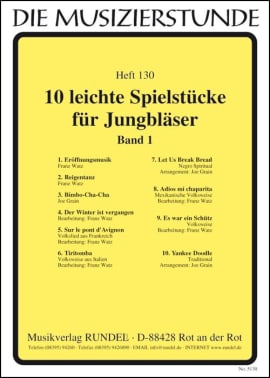 10 leichte Spielstücke für Jungbläser - Band 1