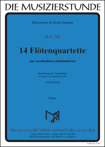 14 Flötenquartette