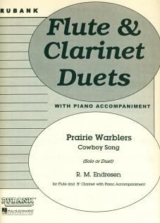 Prairie Warblers (Cowboy Song)<br>for Flute Solo or with Bb Clarinet Duet & Piano