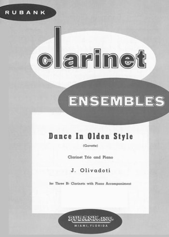 Dance in Olden Style<br>for Bb Clarinet Trio & Piano