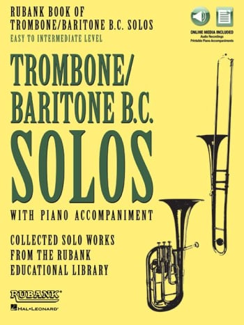 Rubank Book of Trombone / Baritone B.C. Solos -<br>Easy to Intermediate Level<br>+ Online Audio