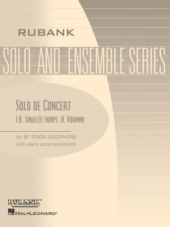 Solo de Concert<br>for Bb Tenor Saxophone & Piano