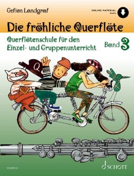 Die fröhliche Querflöte - Band 3<br>+ Online Audio