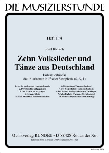 Zehn Volkslieder und Tänze aus Deutschland