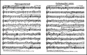 Festzugsmarsch<br>DN: Volksmusiker voran (Marsch)