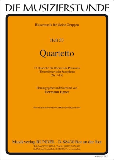 Quartetto I (Nr. 1 - 15)