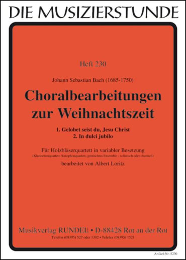 Choralbearbeitungen zur Weihnachtszeit