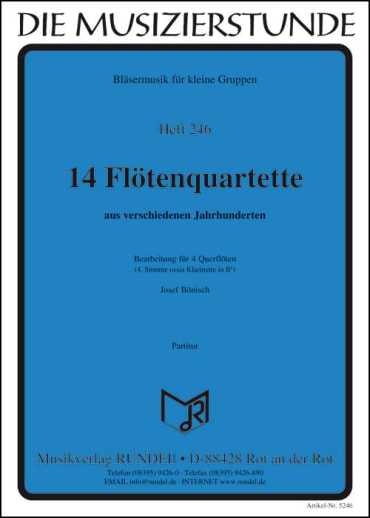 14 Flötenquartette